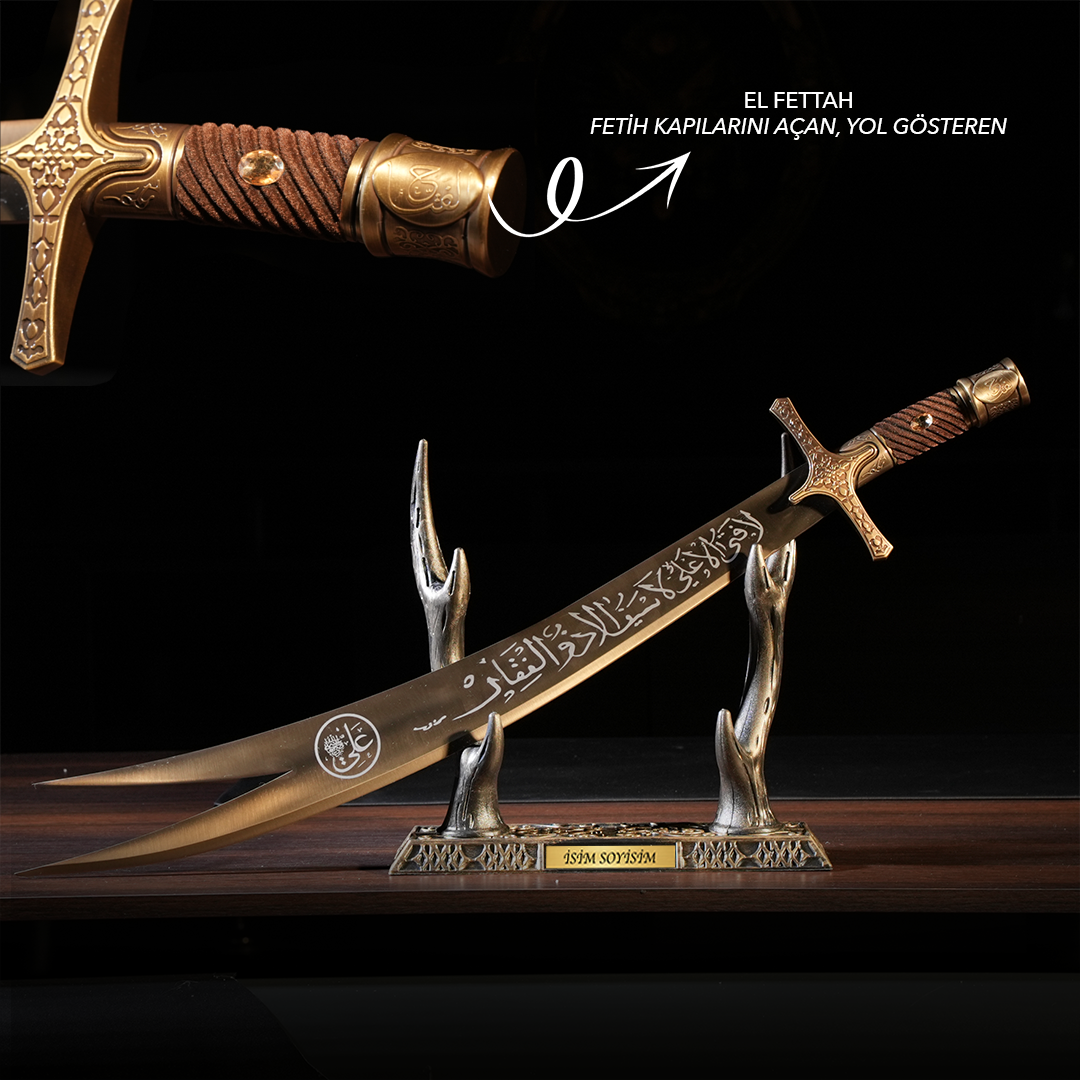 Ustalık Eseri Eskitme Zülfikâr Kahverengi (Hz. Ali)