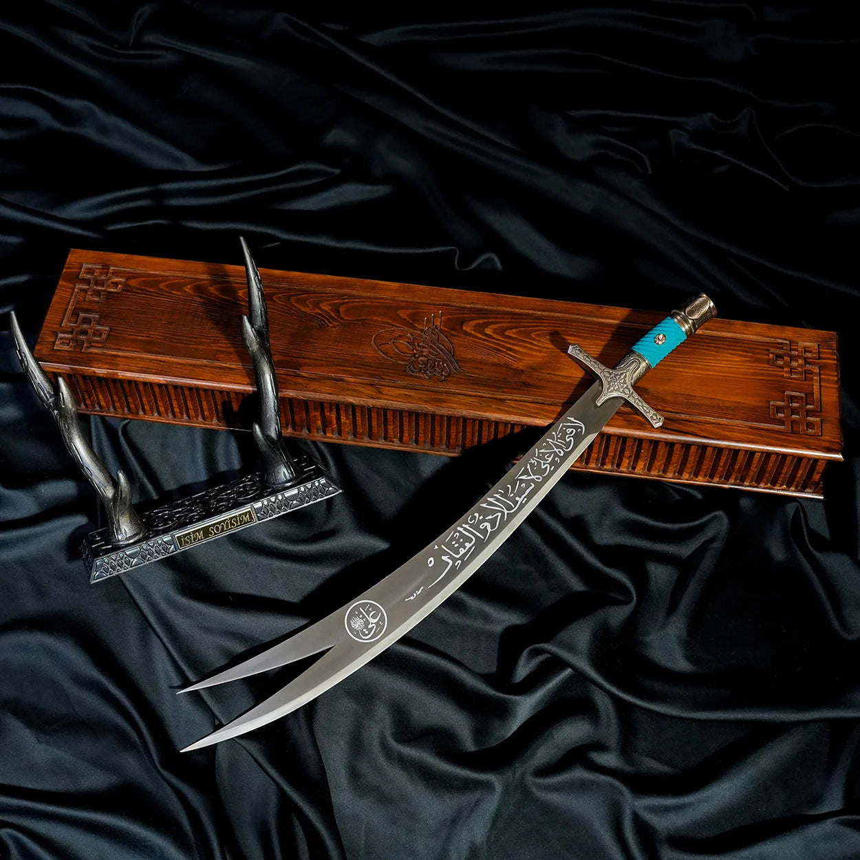 Ustalık Eseri Eskitme Zülfikâr Turkuaz (Hz. Ali)