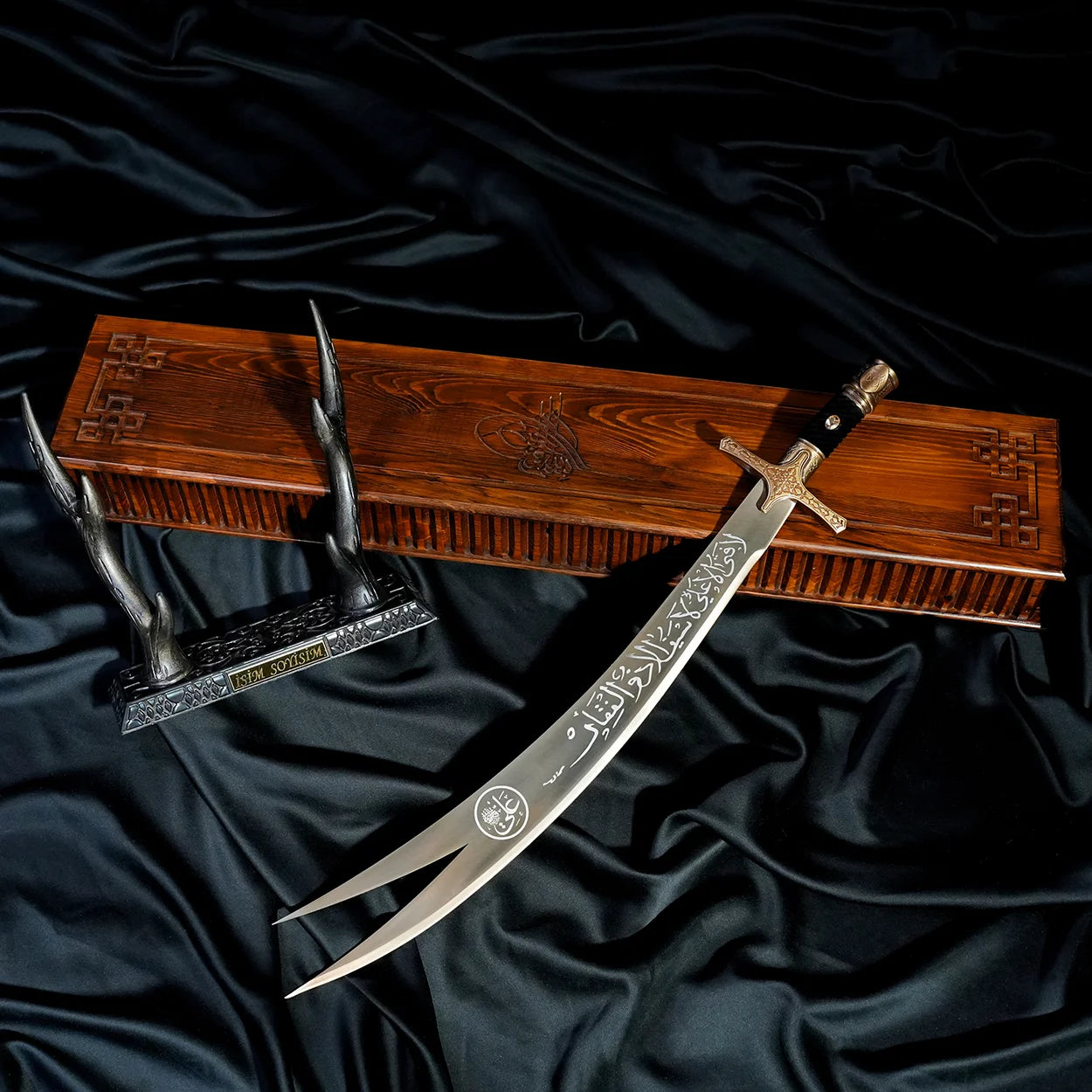 Ustalık Eseri Eskitme Zülfikâr Siyah (Hz. Ali)